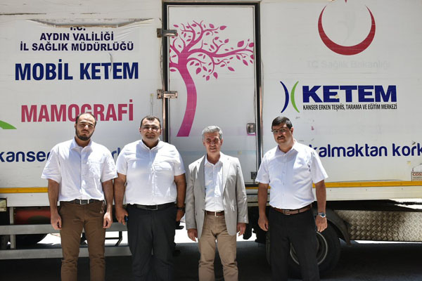 Belediye Başkanımız Mehmet Erol ilçe Devlet Hastanesi Meme Kanseri Tarama noktasını ziyare...